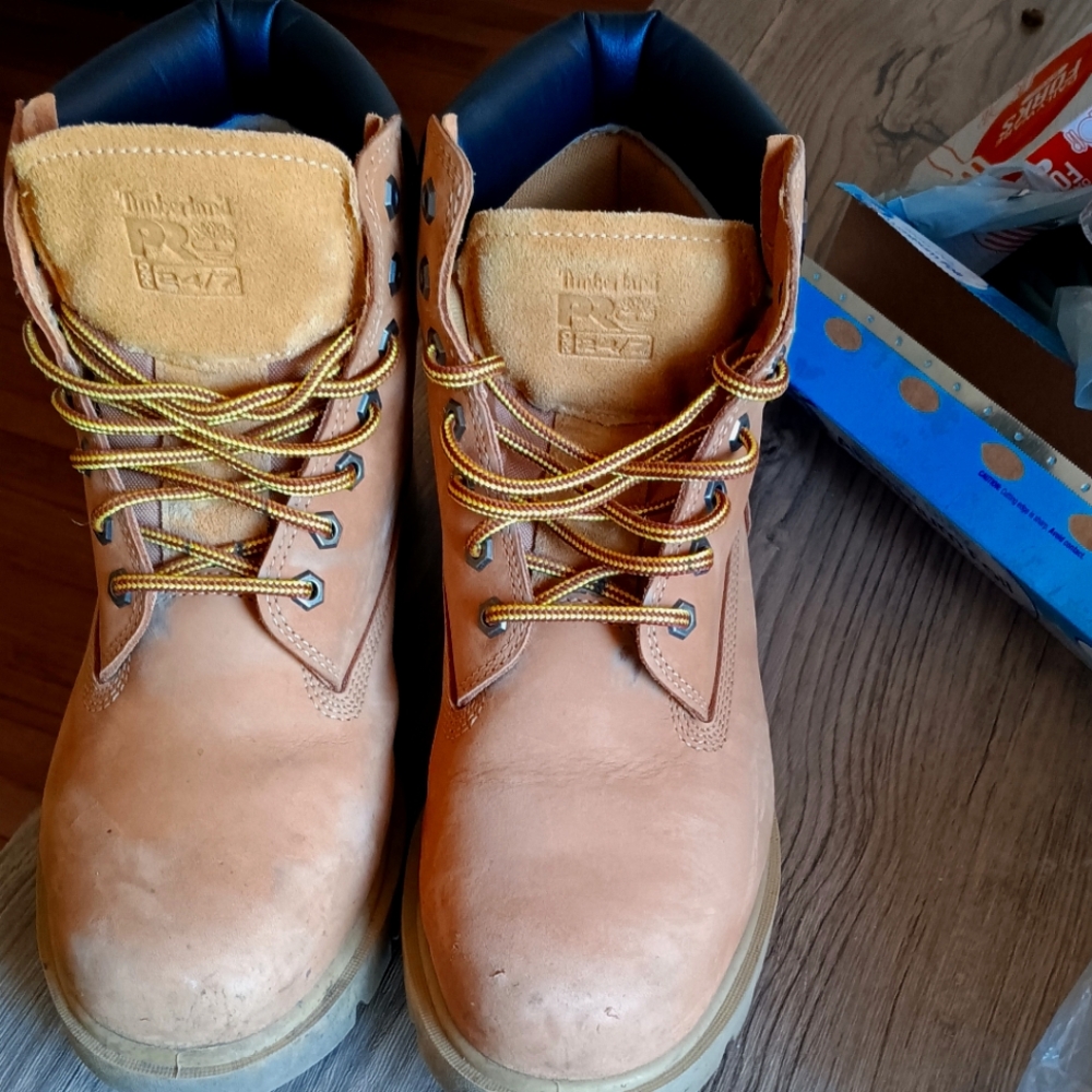 Timberland pros.